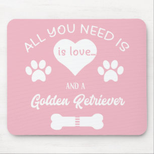 Alfombrilla De Ratón Dulce Mamá de Golden Retriever Amor de Perrito Ado