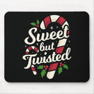 Alfombrilla De Ratón Dulces pero retorcidas Navidades graciosos Candy C