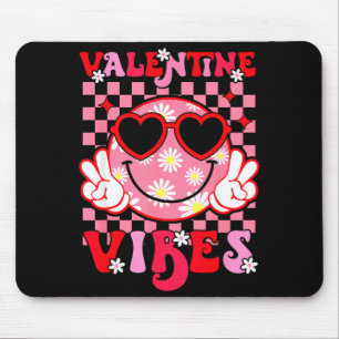 Alfombrilla De Ratón Dulces Vibraciones De San Valentín Sonrisa Cara Dí