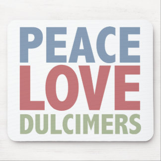 Alfombrilla De Ratón Dulcimers del amor de la paz