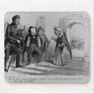 Alfombrilla De Ratón Dumas, Hugo y Balzac buscando su admisión
