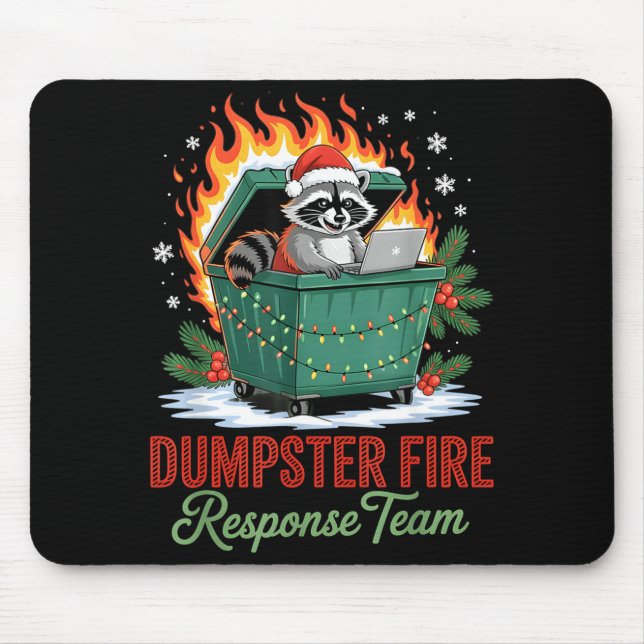 Alfombrilla De Ratón Dumpster Fire Resnse Team Leader Christmas  (Frente)