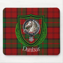 Dunbar Scottish Clan Tartán y Escudo