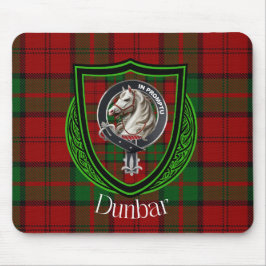 Alfombrilla De Ratón Dunbar Scottish Clan Tartán y Escudo