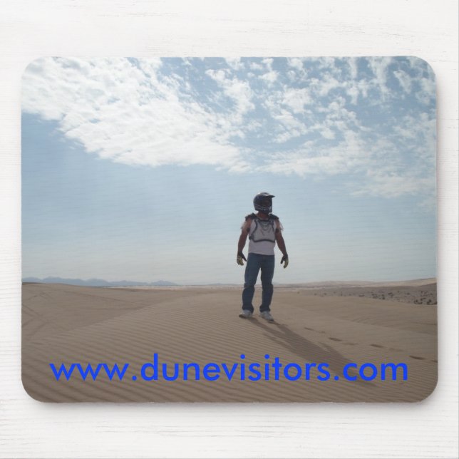Alfombrilla De Ratón dunevisitor encima de las dunas, w… - Modificado (Frente)