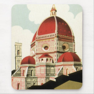 Alfombrilla De Ratón Duomo en Florencia Florencia Italia Viajes de arte