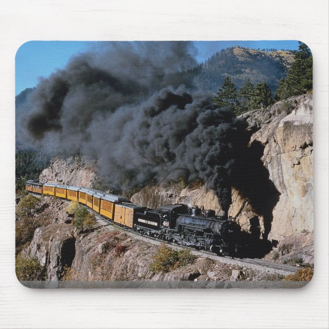 Alfombrilla De Ratón Durango y ferrocarril de Silverton, no. 481, Cree (Frente)