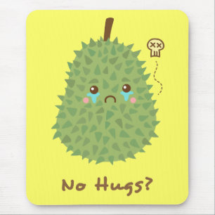 Alfombrilla De Ratón Durian triste que no recibe abrazos