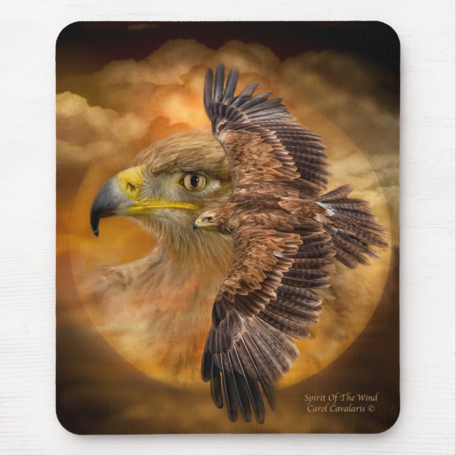 Alfombrilla De Ratón Eagle-Alcohol del arte Mousepad del viento (Frente)