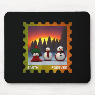 Alfombrilla De Ratón Earth Forever Environmental Protection Stamp Sunse