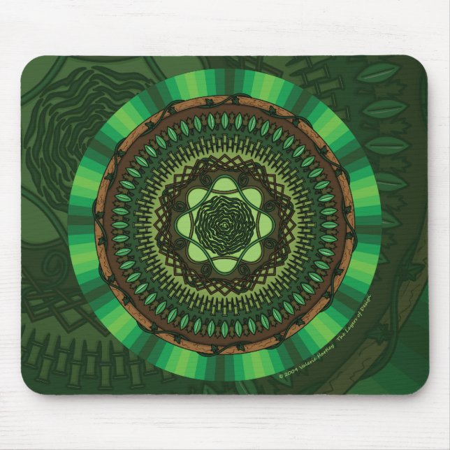 Alfombrilla De Ratón Earth Mandala Mousepad (Frente)