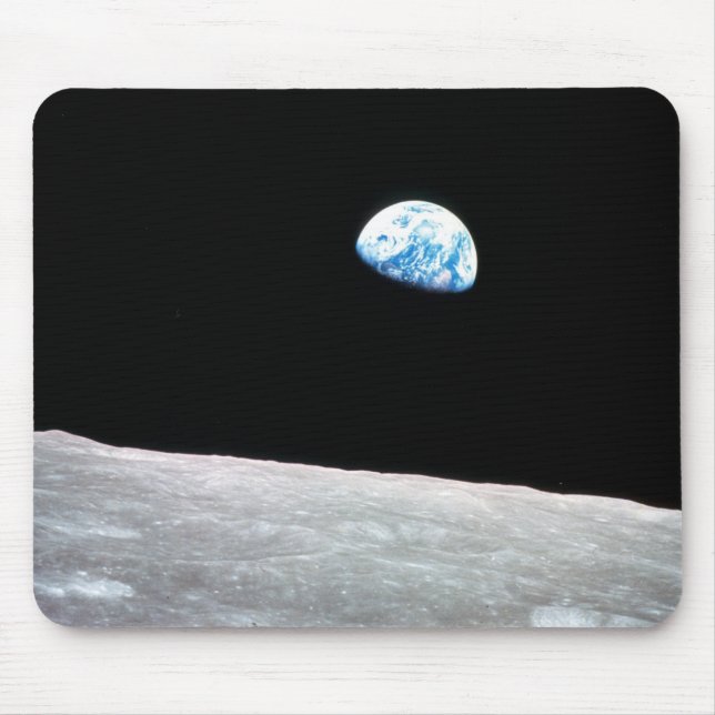 Alfombrilla De Ratón Earthrise - la perspectiva lunar (Frente)