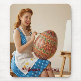 Alfombrilla De Ratón Easter Art Studio Vintage Retro Mousepad