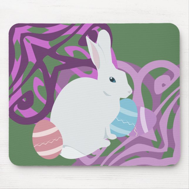 Alfombrilla De Ratón Easter Bunny Mousepad (Frente)