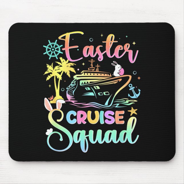 Alfombrilla De Ratón Easter Cruise 2026 Squad Cruising Holiday Family G (Frente)