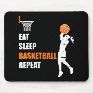 Alfombrilla De Ratón Eat Sleep Basketball Repeat Chicas Basketball Play