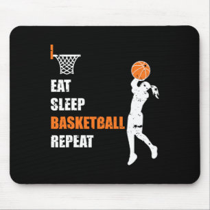 Alfombrilla De Ratón Eat Sleep Basketball Repetir Chicas Baloncesto Jug