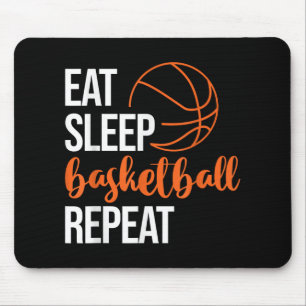 Alfombrilla De Ratón Eat Sleep Basketball Repetir la motivación del dep