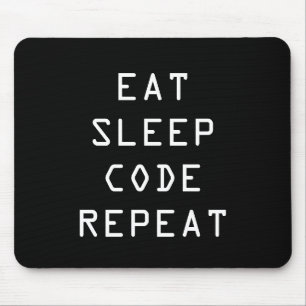 Alfombrilla De Ratón EAT SLEEP CODE REPEAT mouse pad para programador