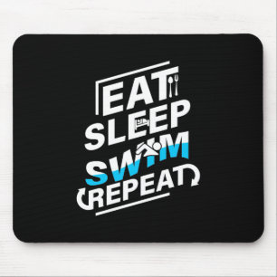 Alfombrilla De Ratón Eat Sleep Swim