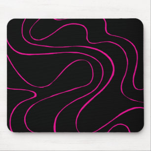 Alfombrilla De Ratón Ebb y Flow 2 - Magenta y negro