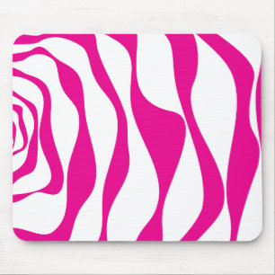 Alfombrilla De Ratón Ebb y Flow 4 en magenta y blanco