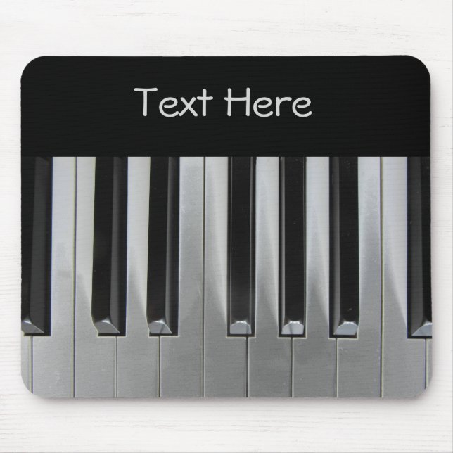 Alfombrilla De Ratón Ebony y Ivory Personalizado Textos (Frente)