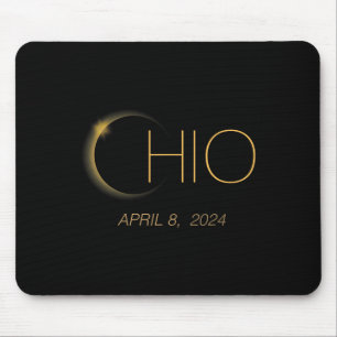 Alfombrilla De Ratón Eclipse 2024 Camisa Eclipse Solar Total Ohio