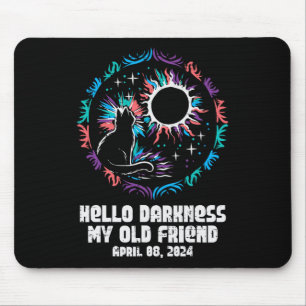 Alfombrilla De Ratón Eclipse Cat Hello Darkness April 8 Mujeres Chicas