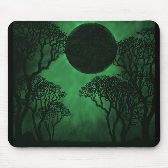 Alfombrilla De Ratón Eclipse de bosque oscuro Mousepad (Frente)