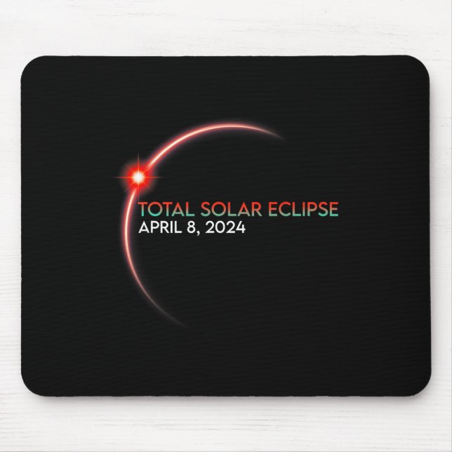 Alfombrilla De Ratón Eclipse Eclipse Total Solar 2024 2  (Frente)