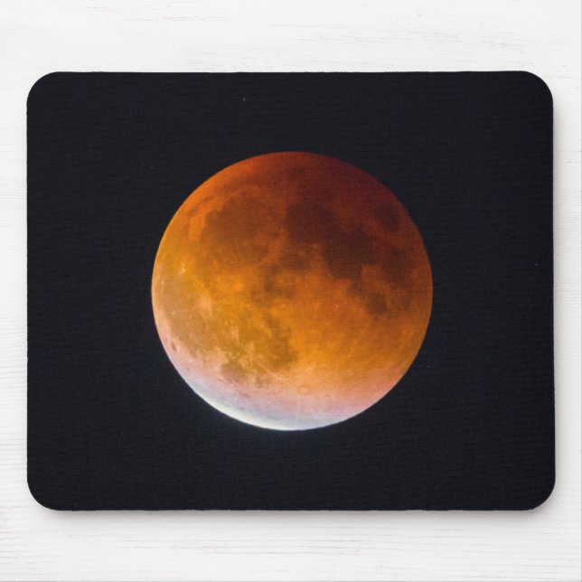 Alfombrilla De Ratón Eclipse lunar de la luna azul | Estado de Washingt (Frente)