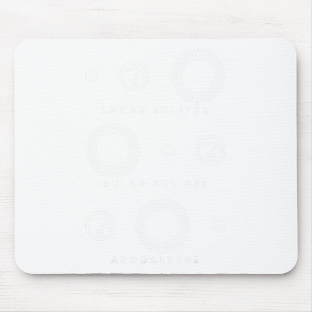 Alfombrilla De Ratón Eclipse lunar Eclipse solar Apocalipsis (Frente)