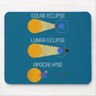 Alfombrilla De Ratón Eclipse o Acálisis_ Divertida Ciencia del Eclipse 