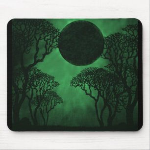Alfombrilla De Ratón Eclipse oscuro Mousepad del bosque