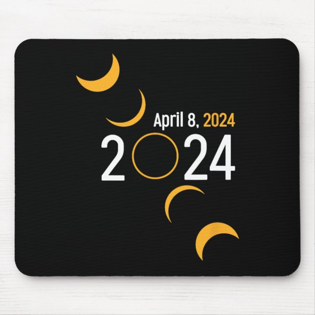 Alfombrilla De Ratón Eclipse solar 2024 (Frente)
