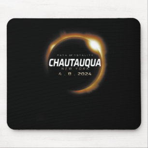 Alfombrilla De Ratón Eclipse solar 2024 Chautauqua Nueva York 8 de abri