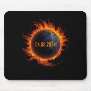 Alfombrilla De Ratón Eclipse solar 2024 Eclipse total de sol