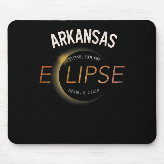 Alfombrilla De Ratón Eclipse solar 2024 Eclipse total de sol Arkan (Frente)