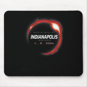 Alfombrilla De Ratón Eclipse solar 2024 Indianápolis Indiana Abril 8 20