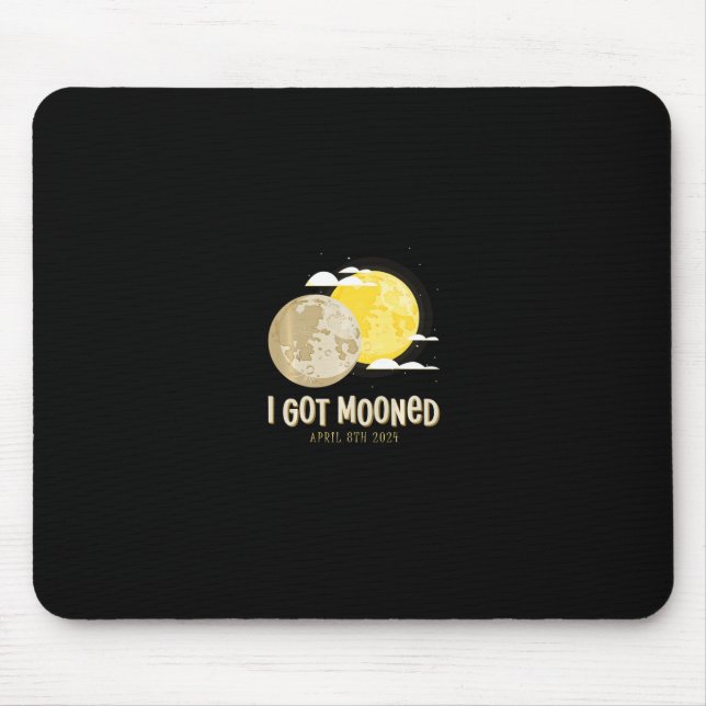 Alfombrilla De Ratón Eclipse Solar 2024 Me Mooné Eclipse Total Swea (Frente)