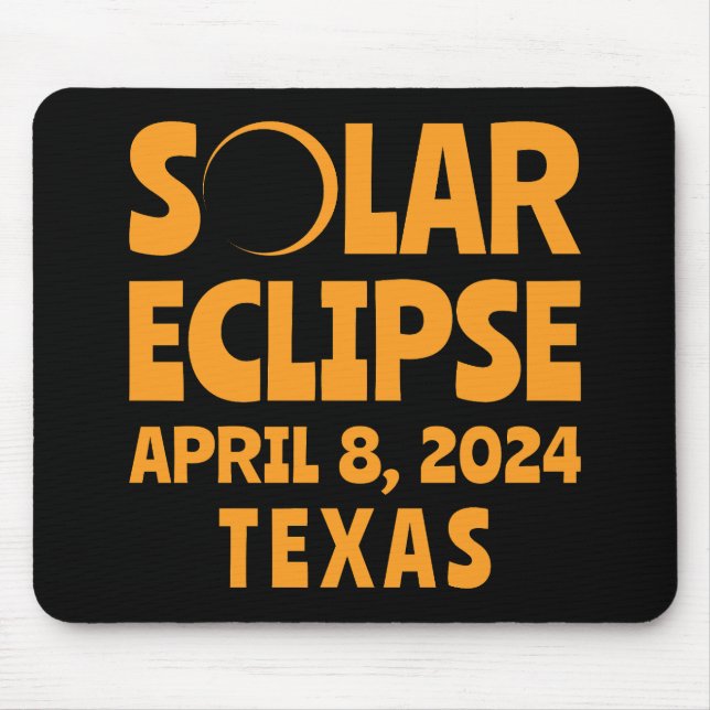 Alfombrilla De Ratón Eclipse solar 2024 Texas (Frente)