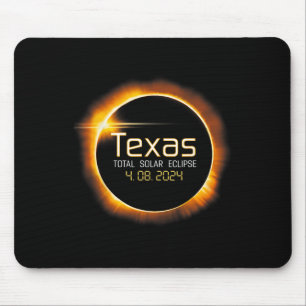 Alfombrilla De Ratón Eclipse solar 2024 Texas Totalidad De Ee.Uu.