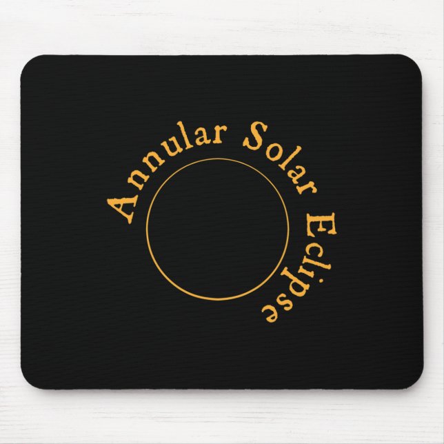 Alfombrilla De Ratón Eclipse solar anual (Frente)