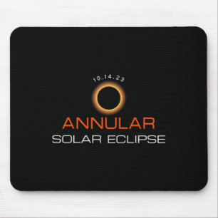 Alfombrilla De Ratón Eclipse solar anual 14 de octubre Astronomía