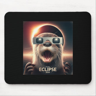 Alfombrilla De Ratón Eclipse solar de los hombres de selfie Otter Kids