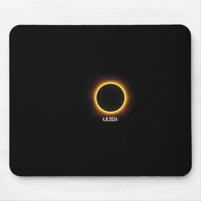 Alfombrilla De Ratón Eclipse solar de Texas 2024 (Frente)