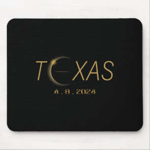 Alfombrilla De Ratón Eclipse solar de Texas 2024 eclipse solar total