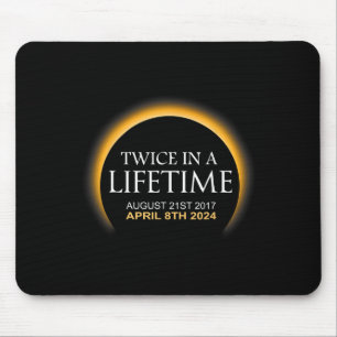 Alfombrilla De Ratón Eclipse Solar Dos Veces En Eclipse Solar 2024