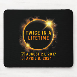 Alfombrilla De Ratón Eclipse Solar Dos Veces En Eclipse Solar 2024